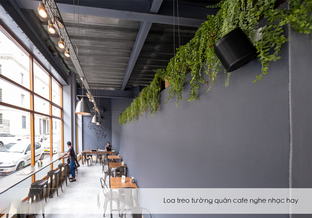 Loa treo tường quán cafe nghe nhạc hay