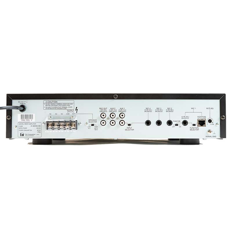 TOA A-3248D-AS mặt sau amply 480W
