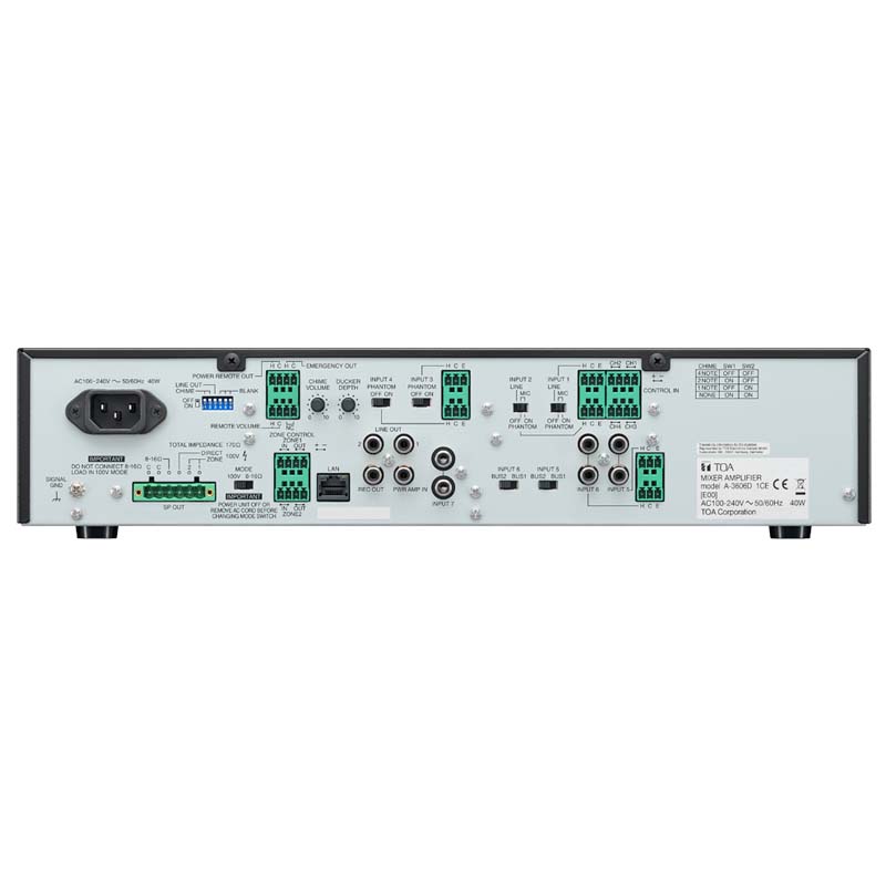 TOA A-3648D tăng âm số TOA 480W