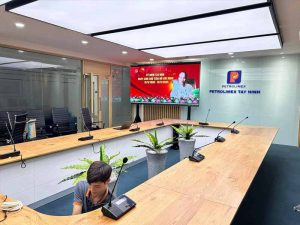 Dự án lắp đặt âm thanh và micro cổ ngỗng cho phòng họp của Petrolimex tỉnh Tây Ninh